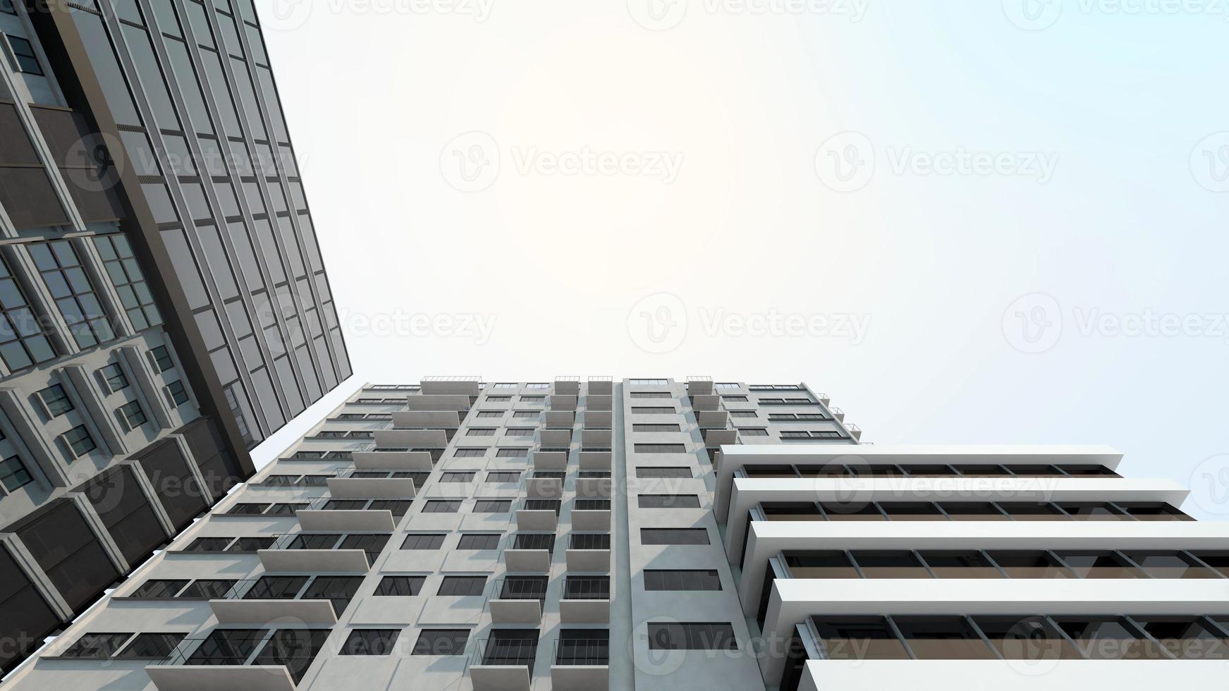 edifício moderno para investimento imobiliário e imobiliário foto