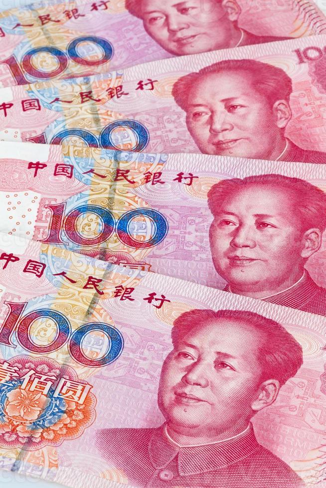 dinheiro china yuan. moeda chinesa foto