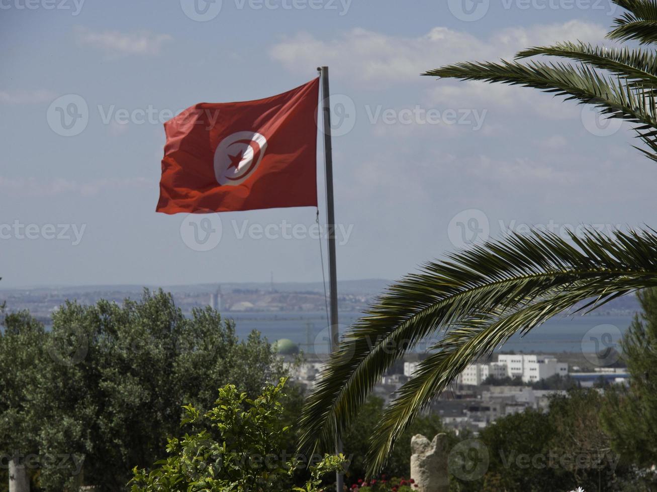 a cidade de tunis na tunísia foto