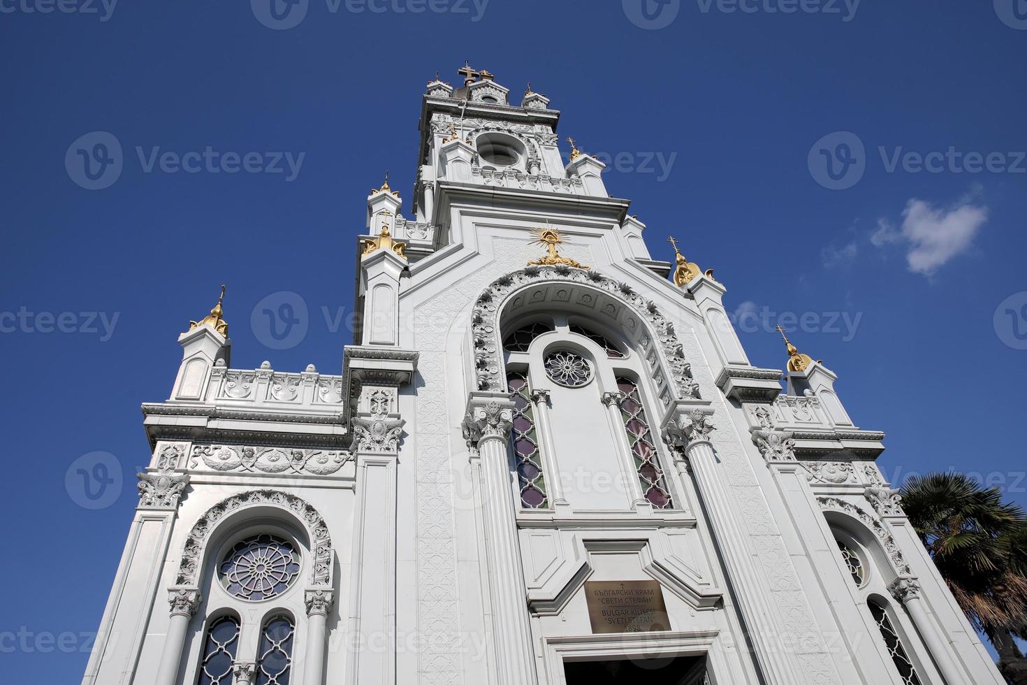 rua búlgara Igreja de Stephen em Istambul, Turquia foto