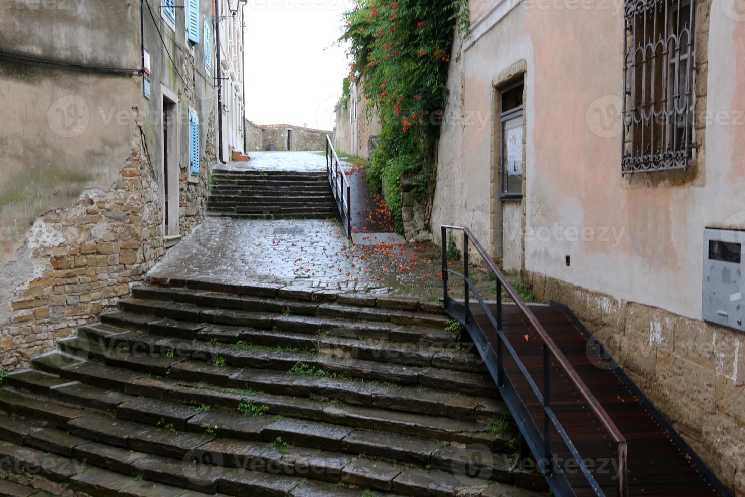 Piran é uma cidade turística na costa do Adriático na Eslovênia. foto