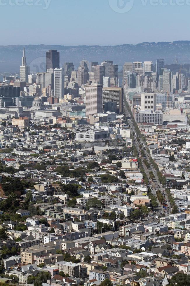 olhando para o horizonte de san francisco, califórnia foto