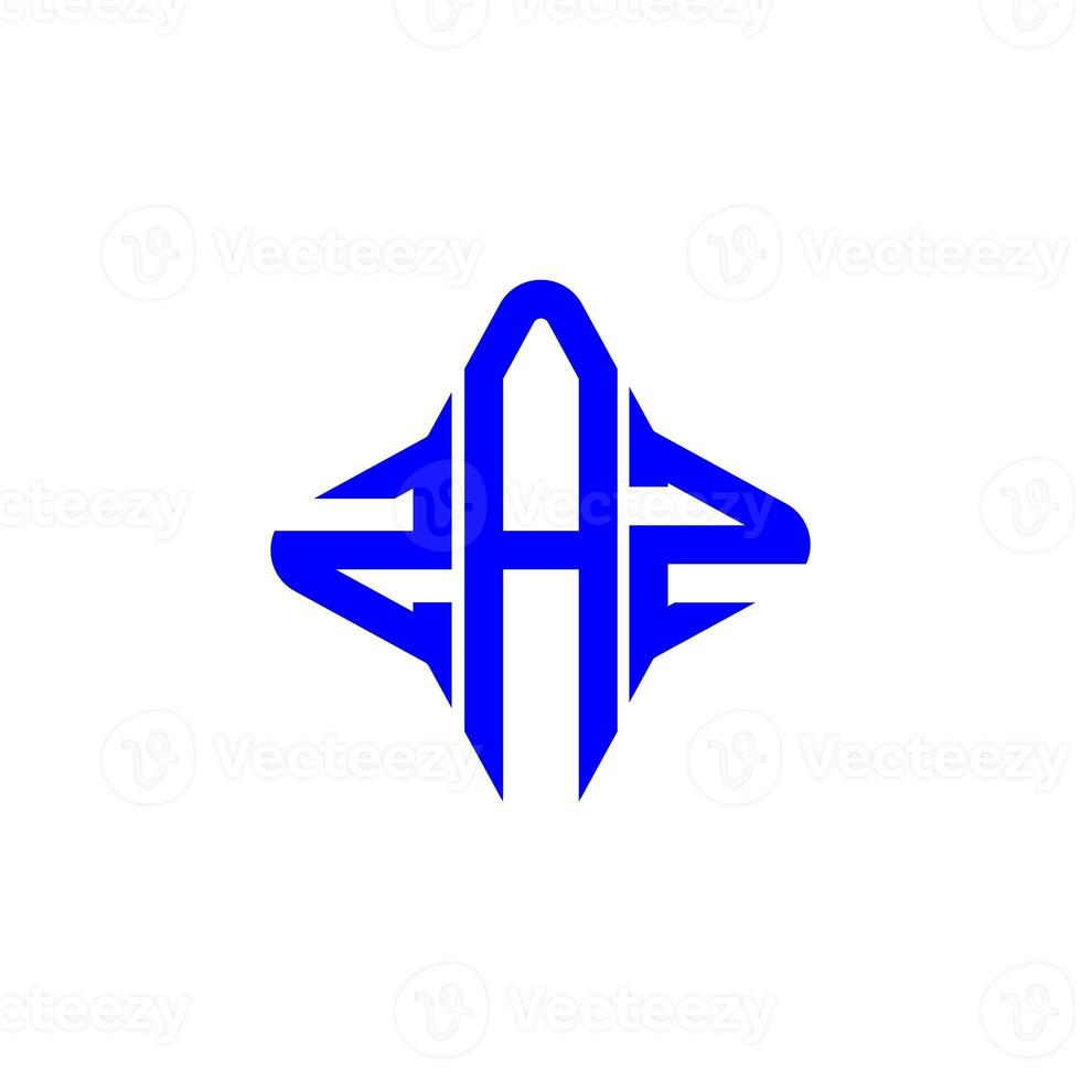 design criativo do logotipo da carta zaz com gráfico vetorial foto
