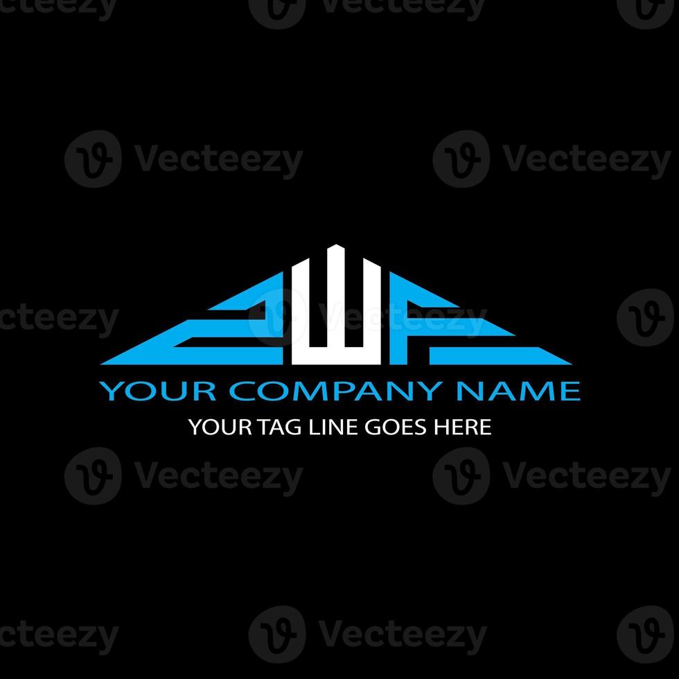 design criativo de logotipo de letra zwf com gráfico vetorial foto