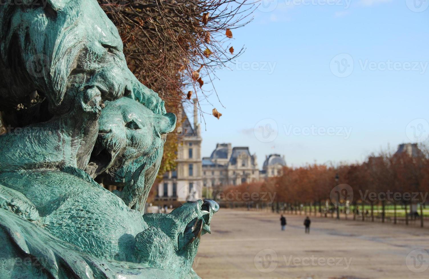 le jardin des tuileries em paris, frança foto