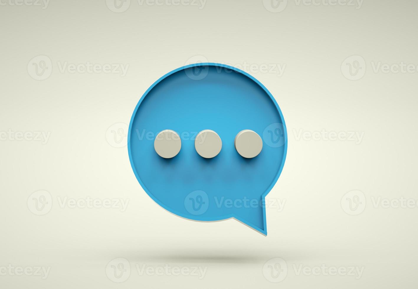 bolha de bate-papo, ícone de digitação. aplicativo de bate-papo para smartphone foto