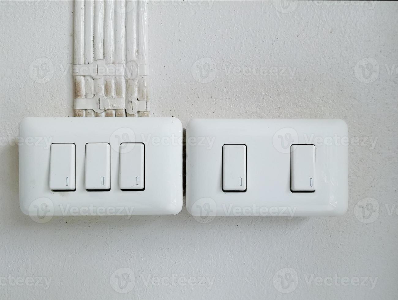 interruptor branco duplo foto