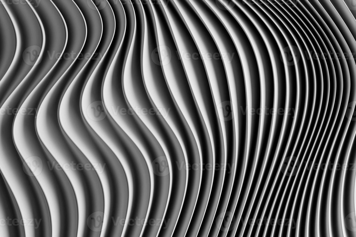 ilustração 3D de uma faixa branca estéreo foto