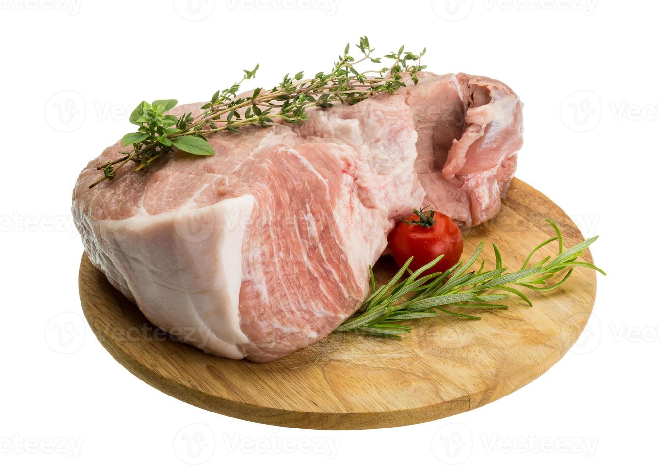 carne de porco crua foto