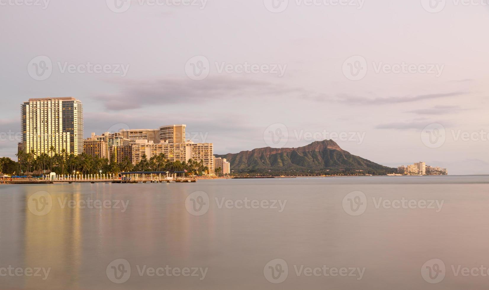 panorama de waikiki oahu Havaí foto