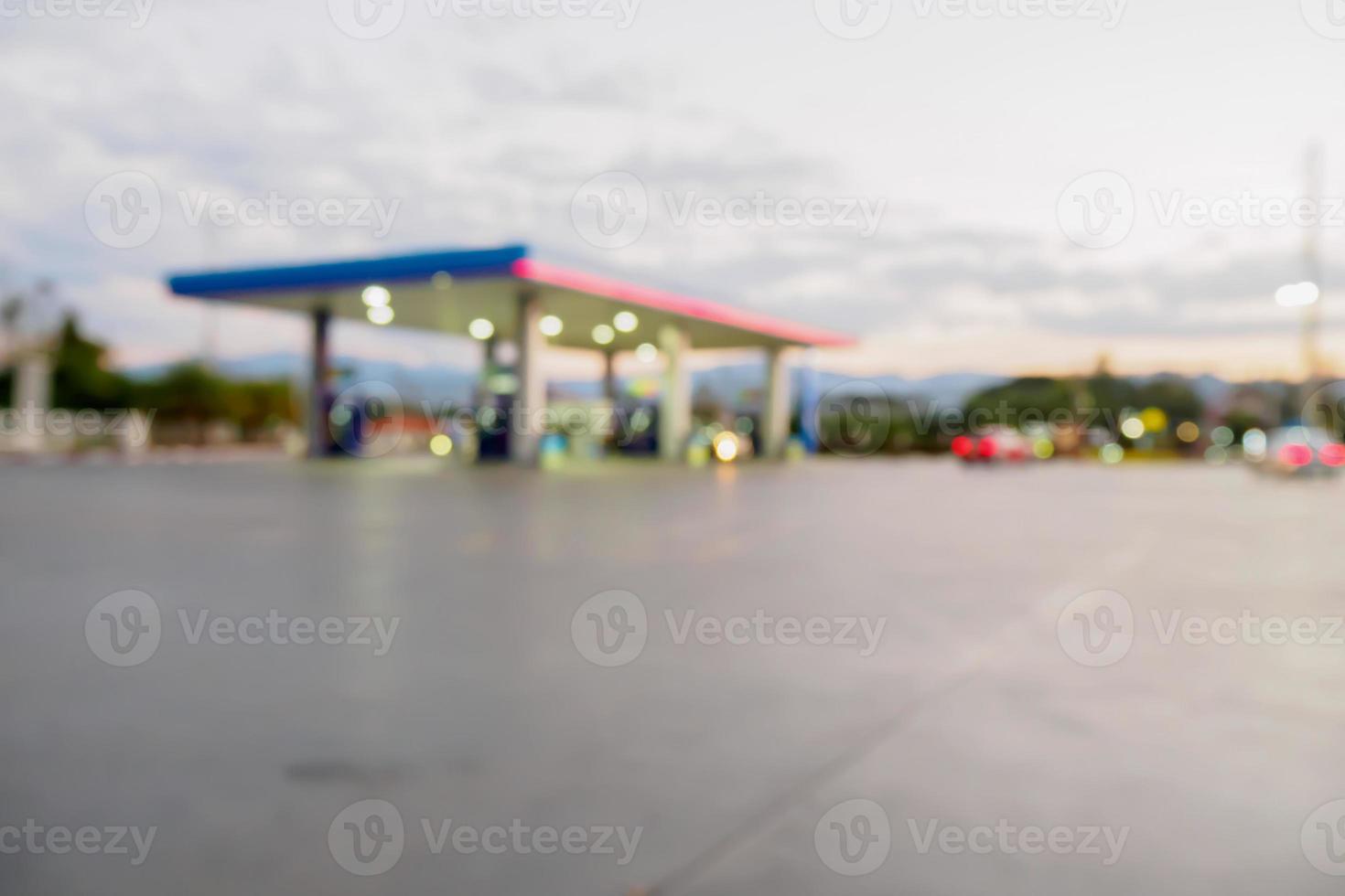 posto de gasolina desfocar fundo foto