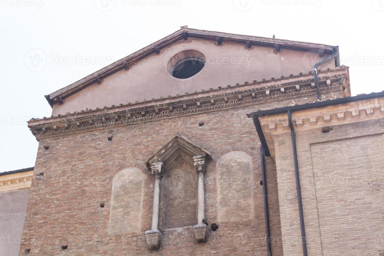 Roma, Itália. detalhes arquitetônicos típicos da cidade velha foto