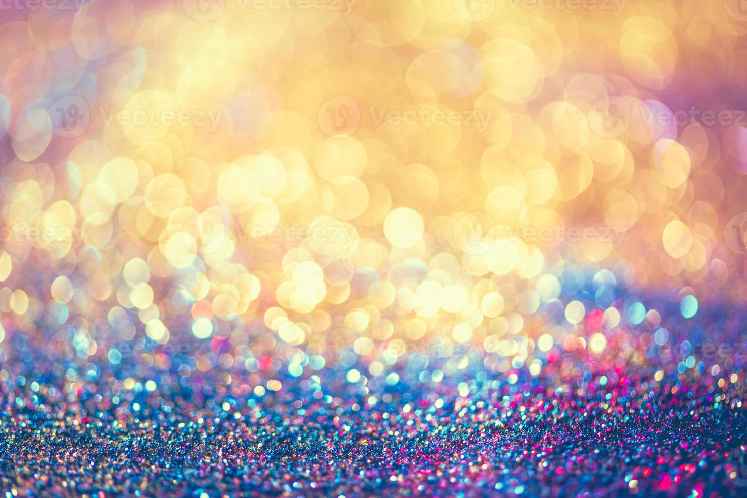 bokeh glitter colorido fundo abstrato borrado para aniversário, aniversário, casamento, véspera de ano novo ou natal foto