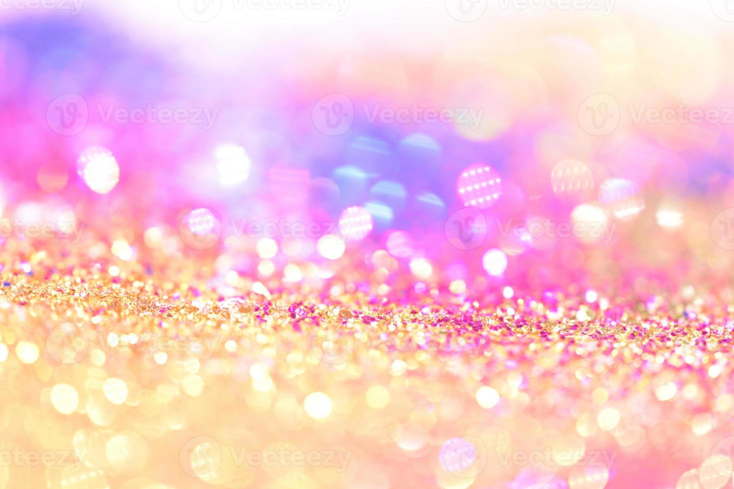 bokeh glitter colorido fundo abstrato borrado para aniversário, aniversário, casamento, véspera de ano novo ou natal foto