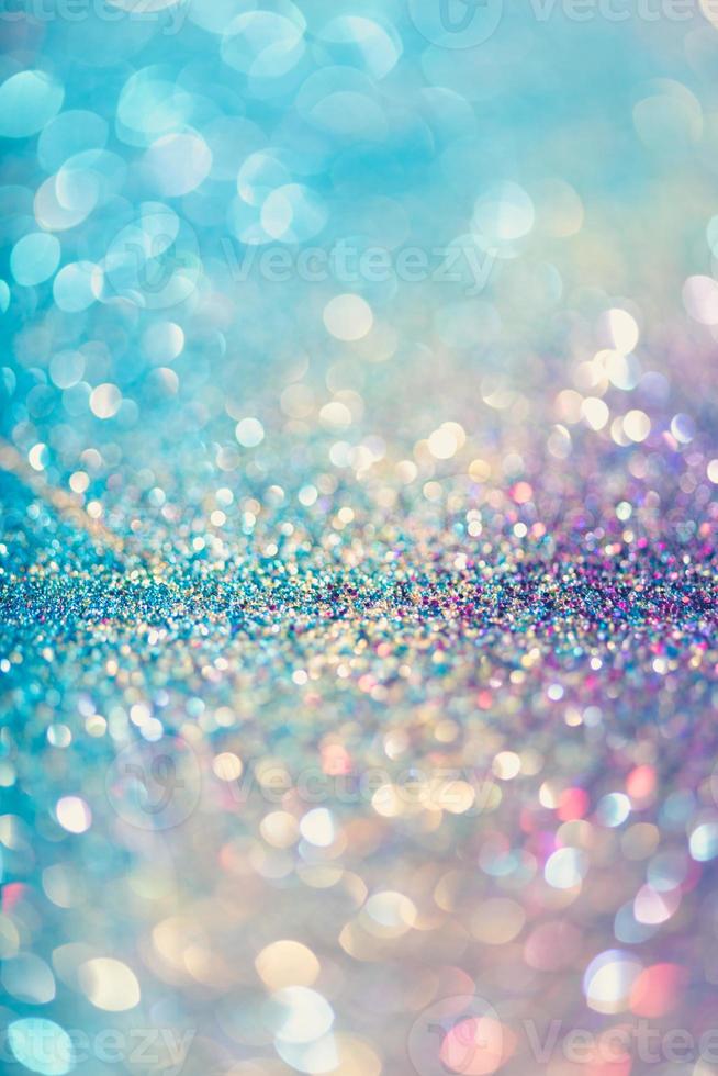 bokeh glitter colorido fundo abstrato borrado para aniversário, aniversário, casamento, véspera de ano novo ou natal foto