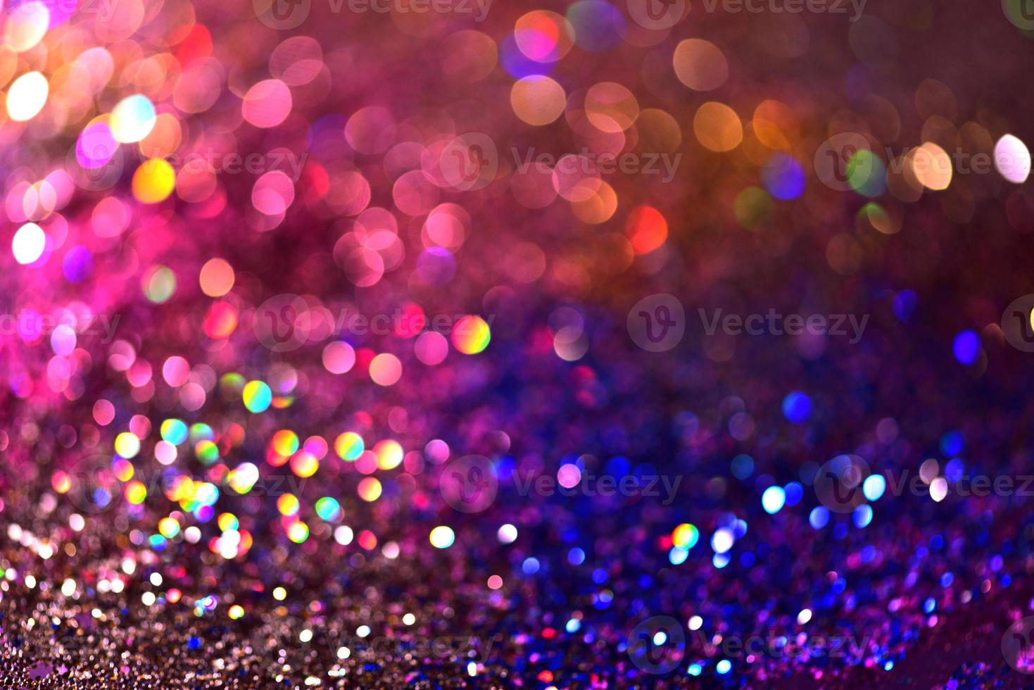 bokeh glitter colorido fundo abstrato borrado para aniversário, aniversário, casamento, véspera de ano novo ou natal foto