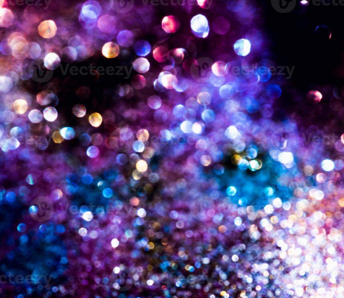 bokeh glitter colorido fundo abstrato borrado para aniversário, aniversário, casamento, véspera de ano novo ou natal foto