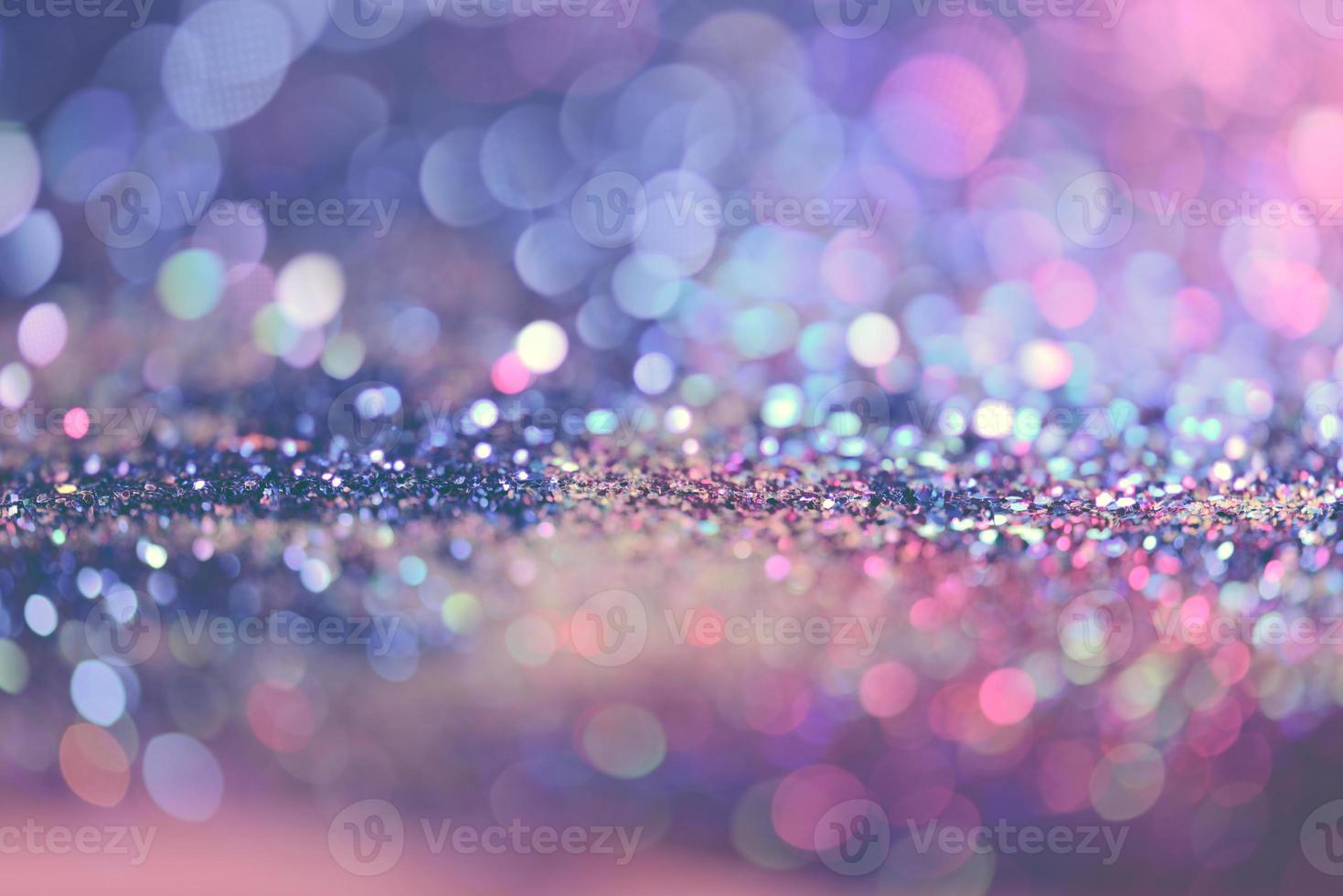 bokeh glitter colorido fundo abstrato borrado para aniversário, aniversário, casamento, véspera de ano novo ou natal foto