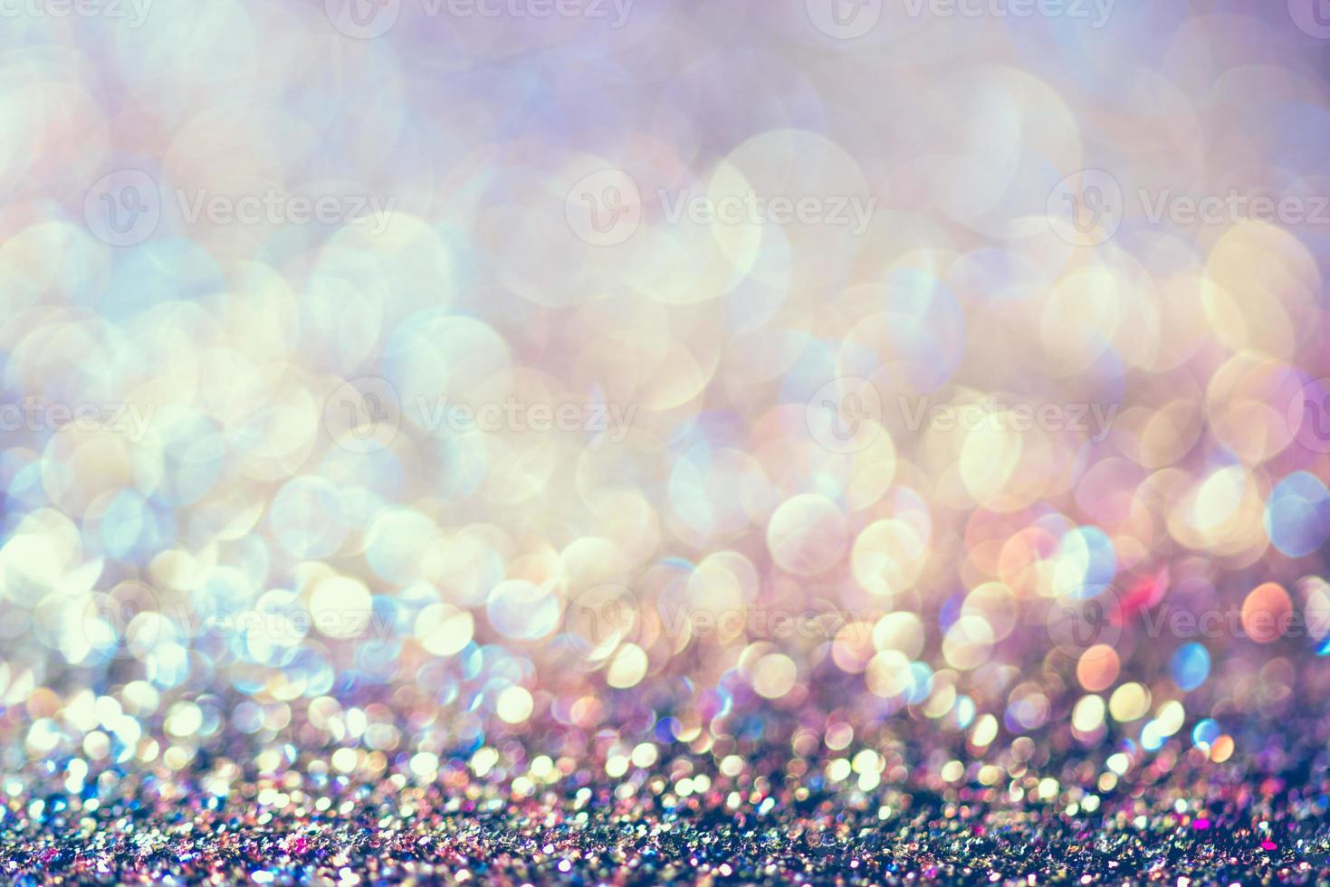 bokeh glitter colorido fundo abstrato borrado para aniversário, aniversário, casamento, véspera de ano novo ou natal foto