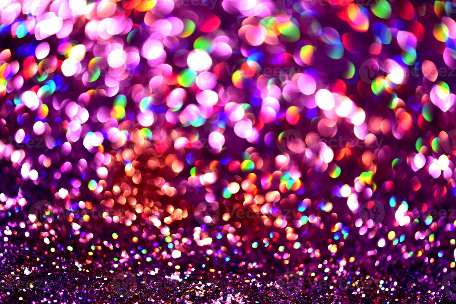 bokeh glitter colorido fundo abstrato borrado para aniversário, aniversário, casamento, véspera de ano novo ou natal foto