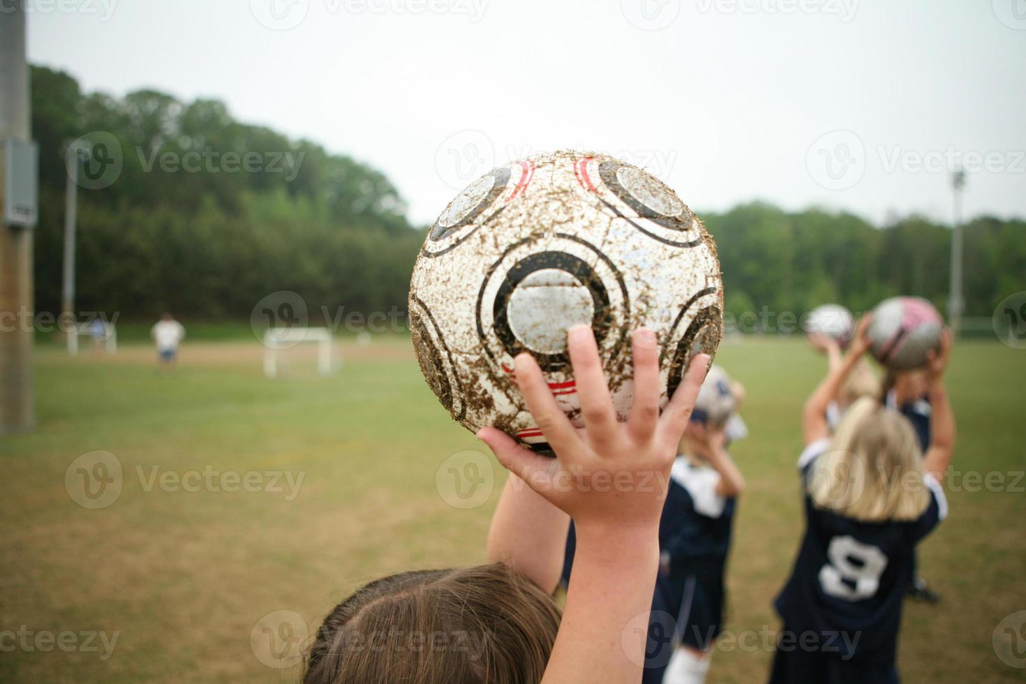 bola de futebol das meninas foto