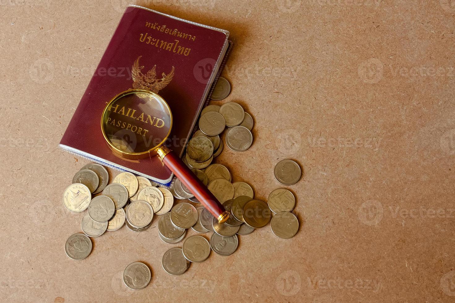passaporte para a tailândia viajar Tailândia gosta de economizar dinheiro. foto
