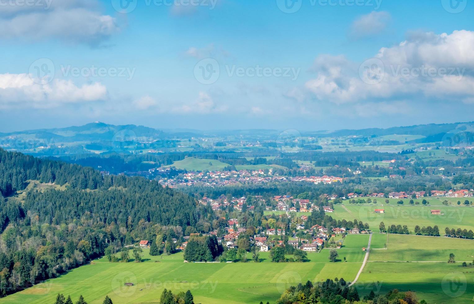 vista da paisagem na baviera, alemanha foto