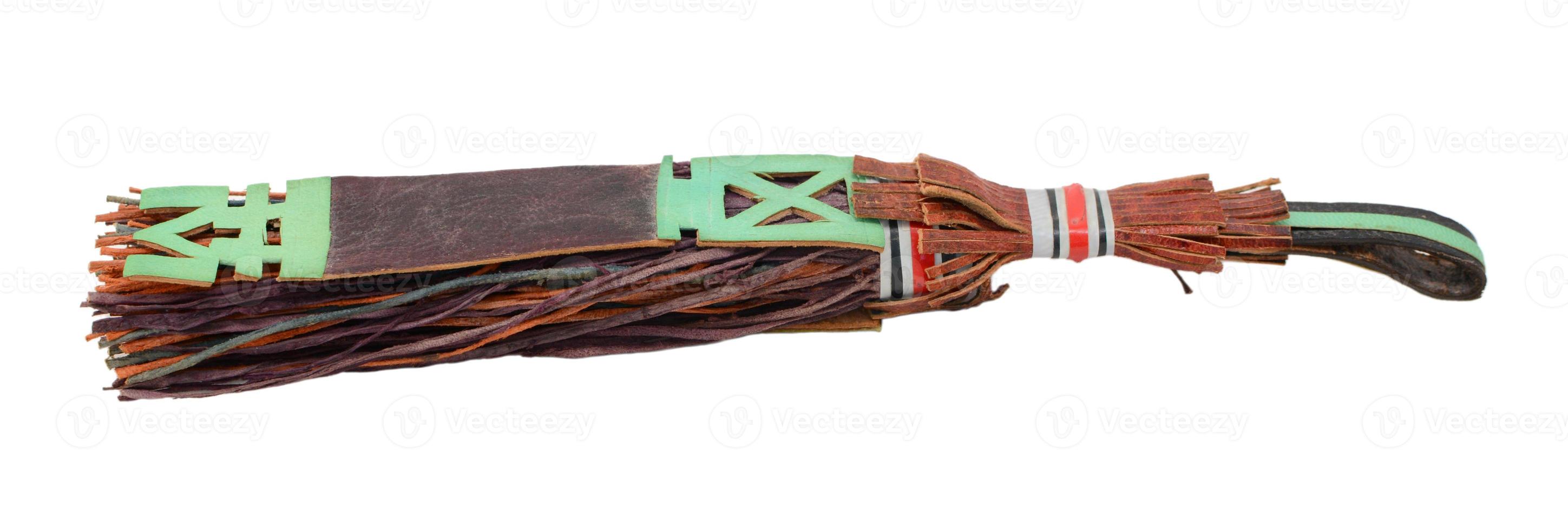 borla de couro tradicional usada por tuaregs no mali, áfrica foto