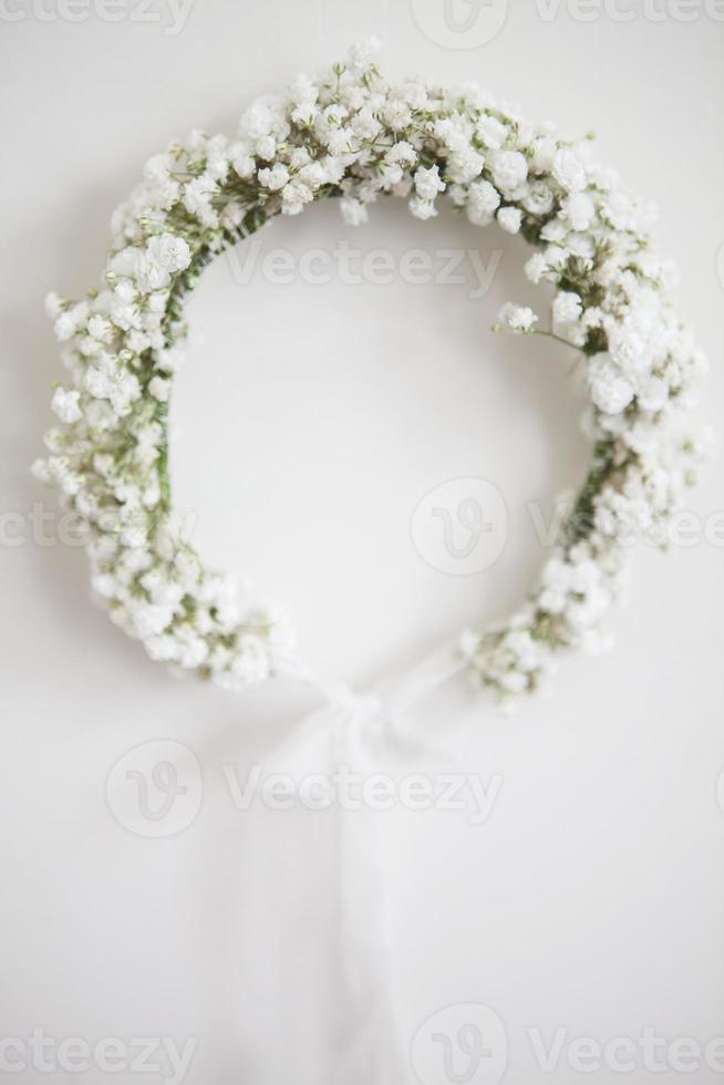 auréola, tiara de flores foto