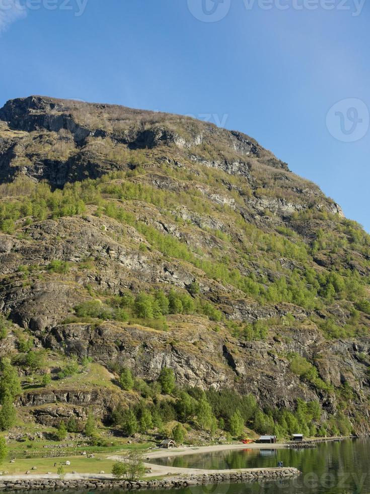 a vila de flam na noruega foto