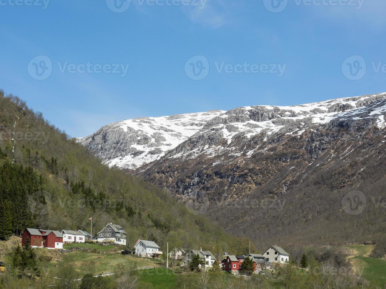 a vila de flam na noruega foto