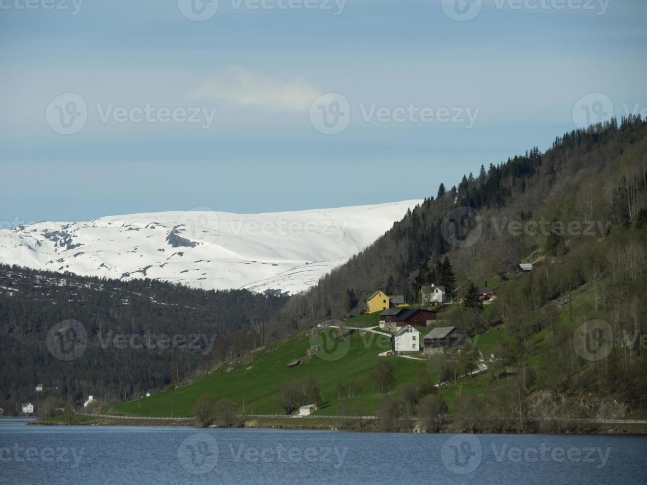 a vila de flam na noruega foto