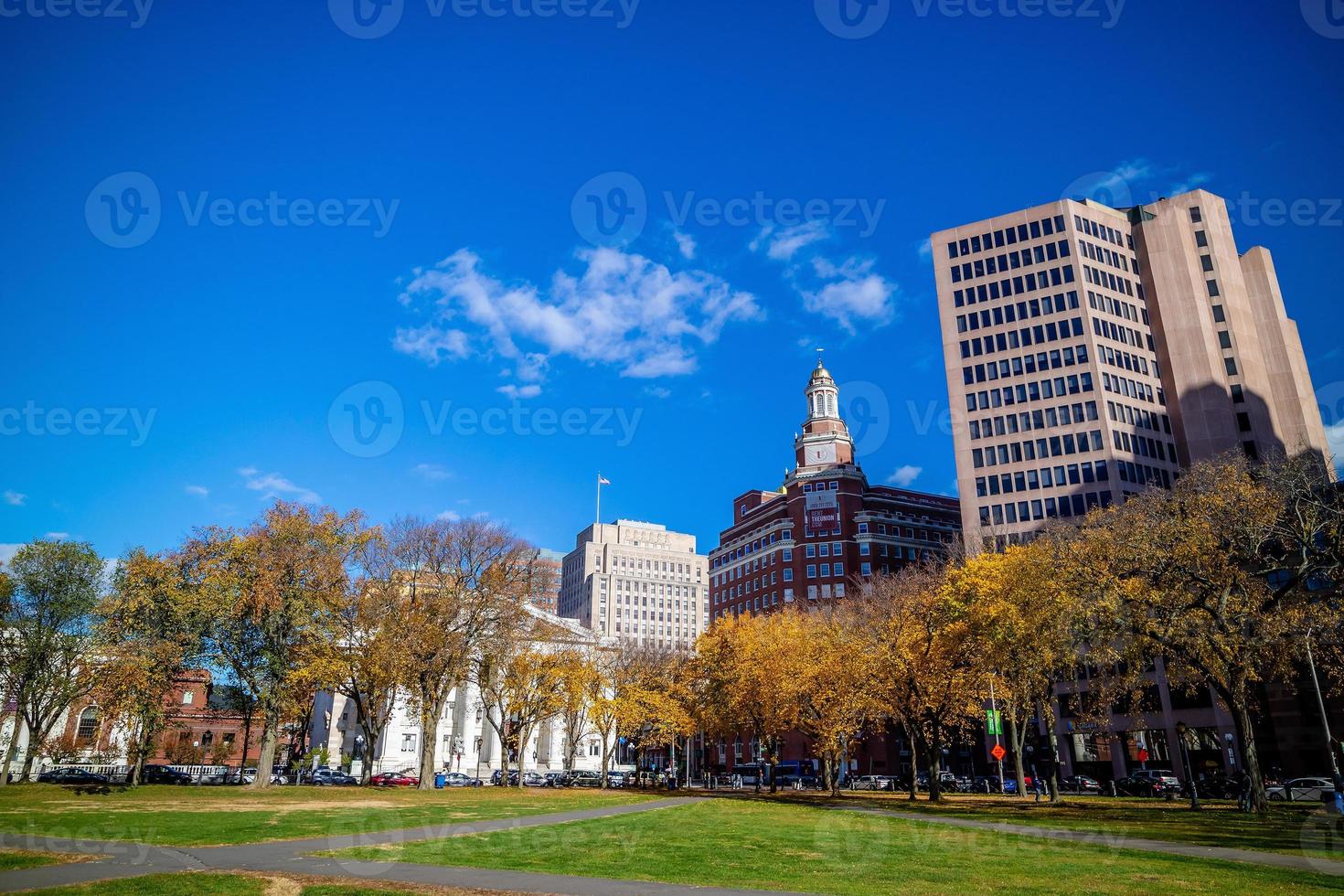 New Haven City Downtown Skyline Cityscape de Connecticut, EUA foto