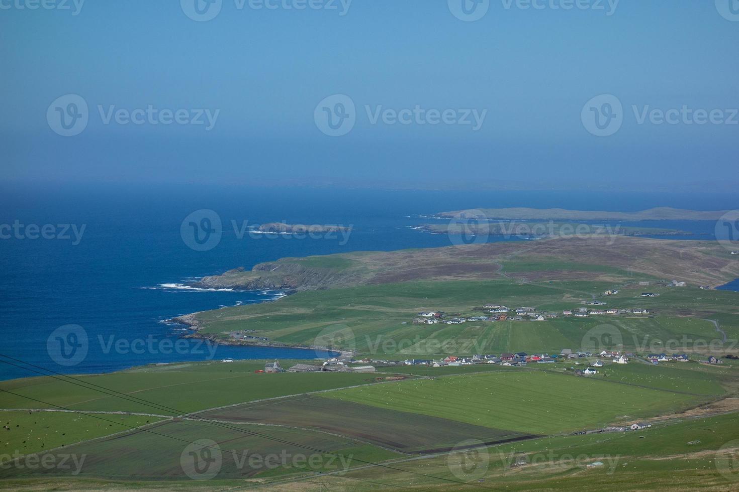 lerwick e as ilhas shetland foto