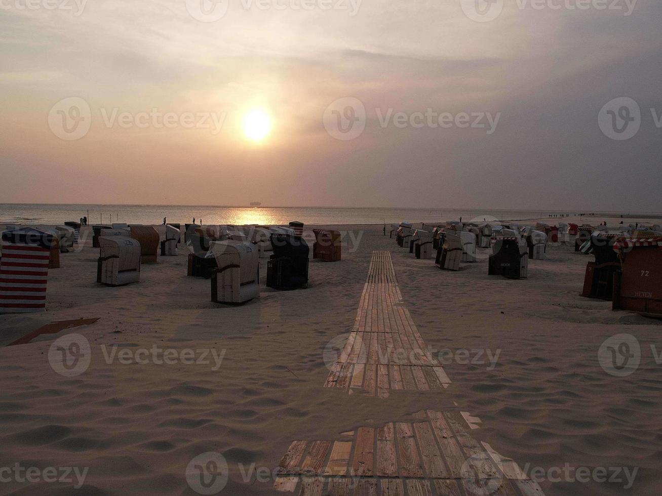 ilha de borkum na alemanha foto