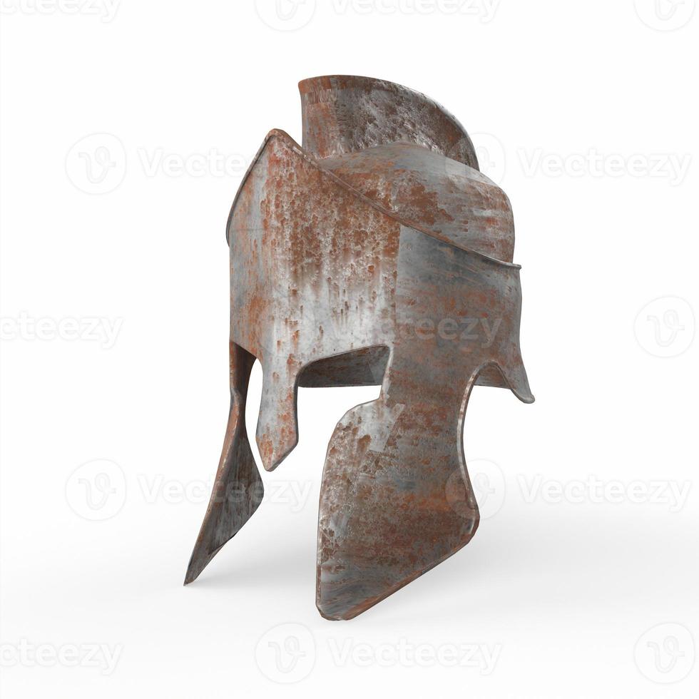 modelagem 3d de capacete espartano antigo foto