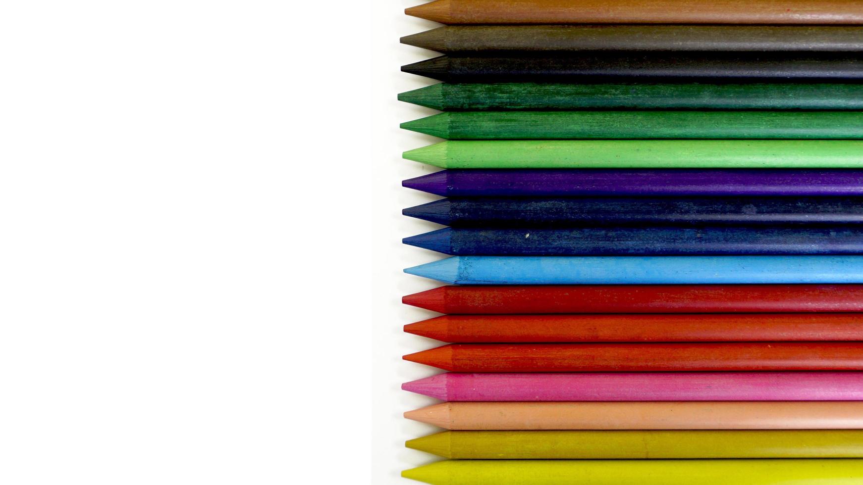 layout de lápis de cor lado direito l foto
