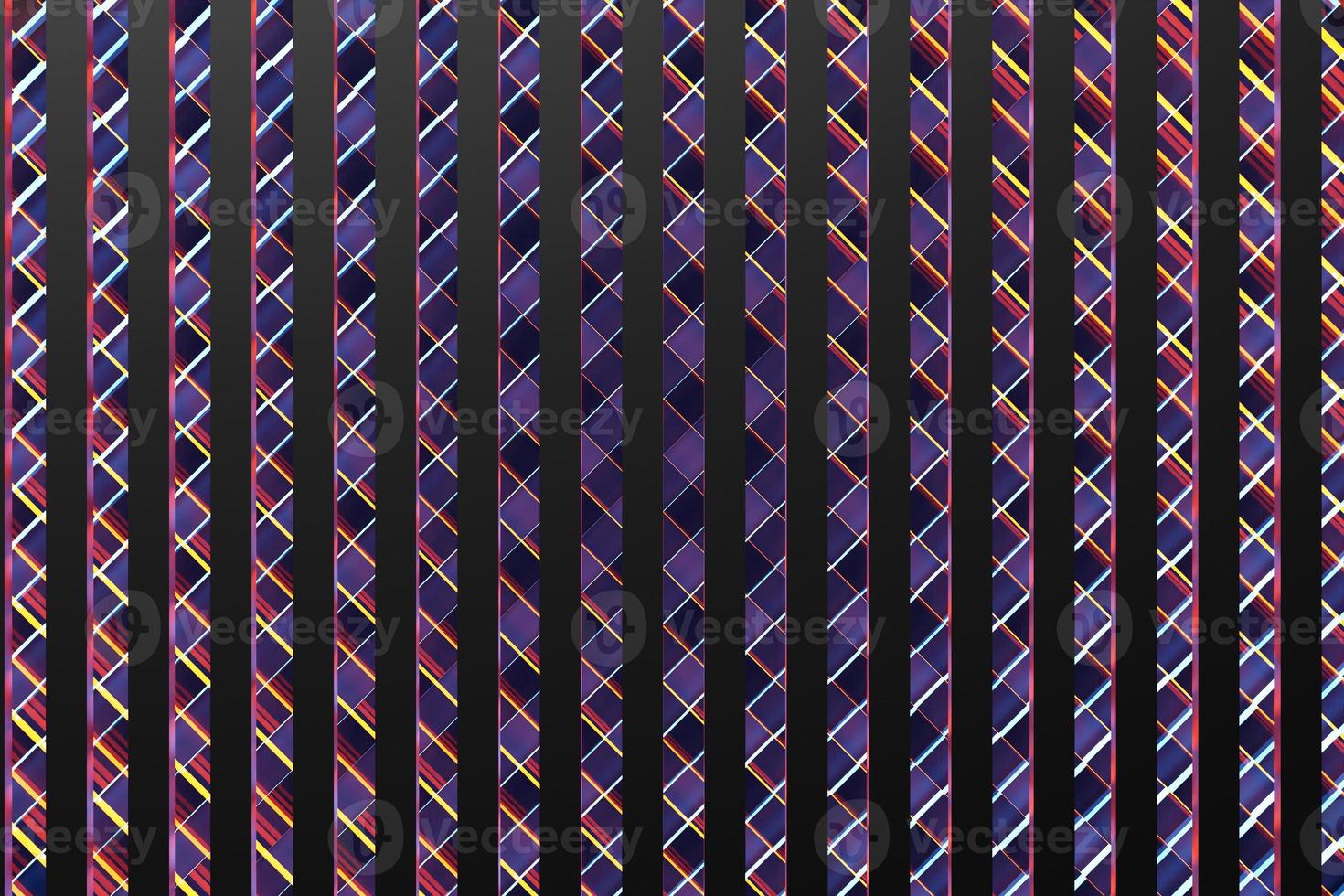 Linhas de ilustração 3D de linha colorida. fundo geométrico, padrão de onda. foto