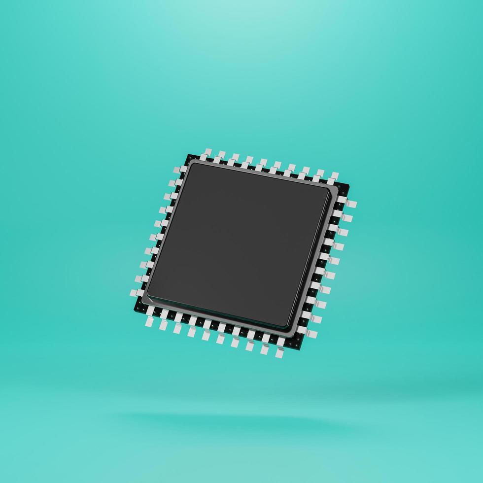 ilustração de chip de processador foto
