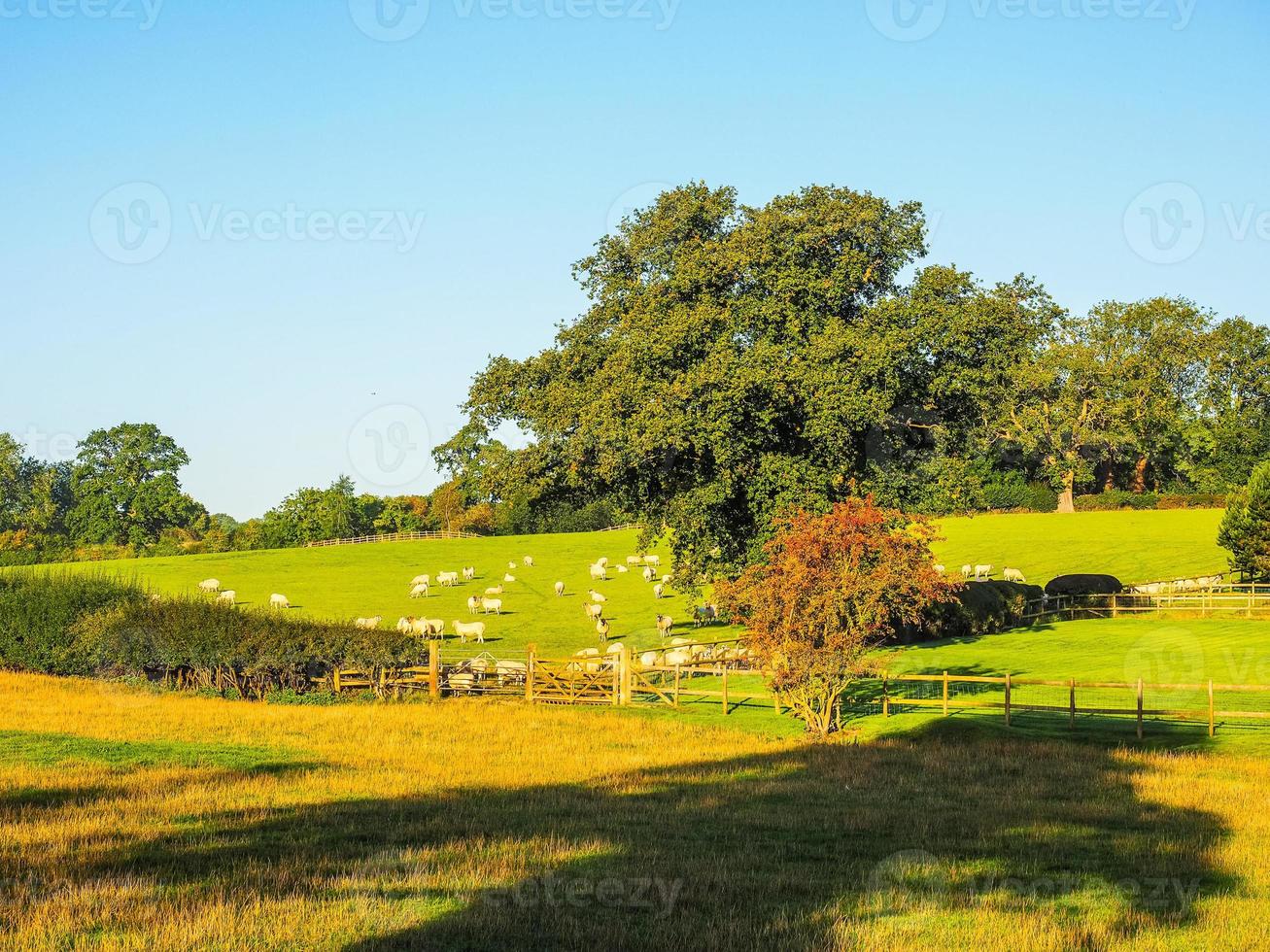 hdr vista de tanworth em arden foto