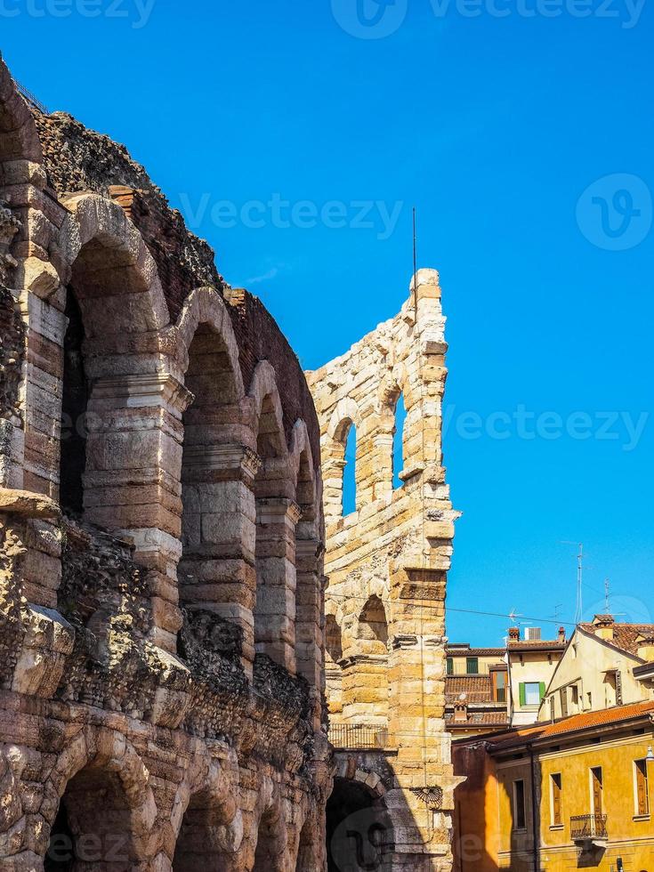 hdr verona arena anfiteatro romano foto