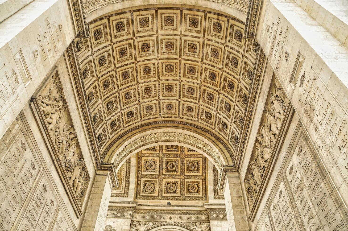 arco do triunfo etoile em paris foto