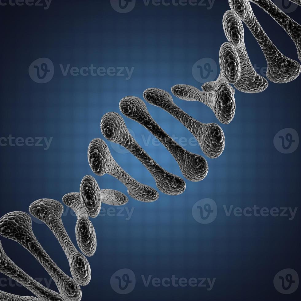ilustração científica de DNA único foto