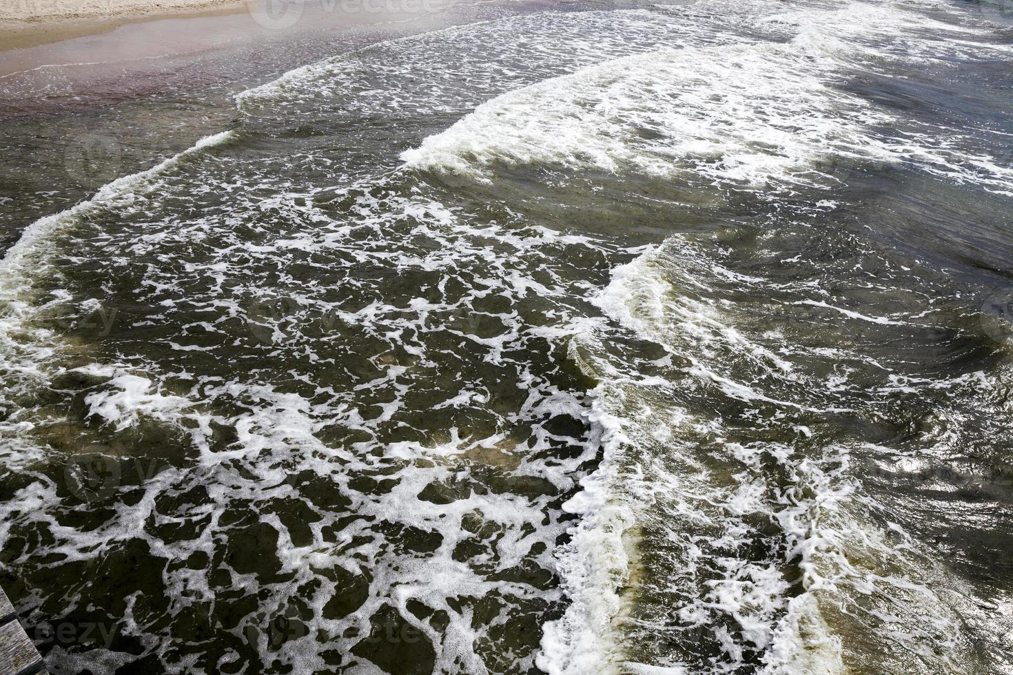 mar báltico frio em agosto foto