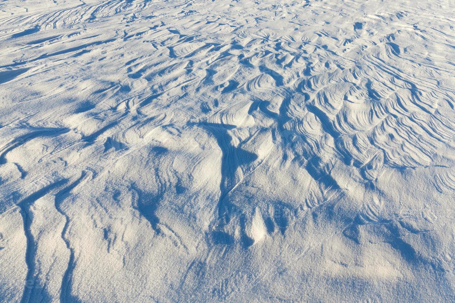 após a queda de neve, close-up foto