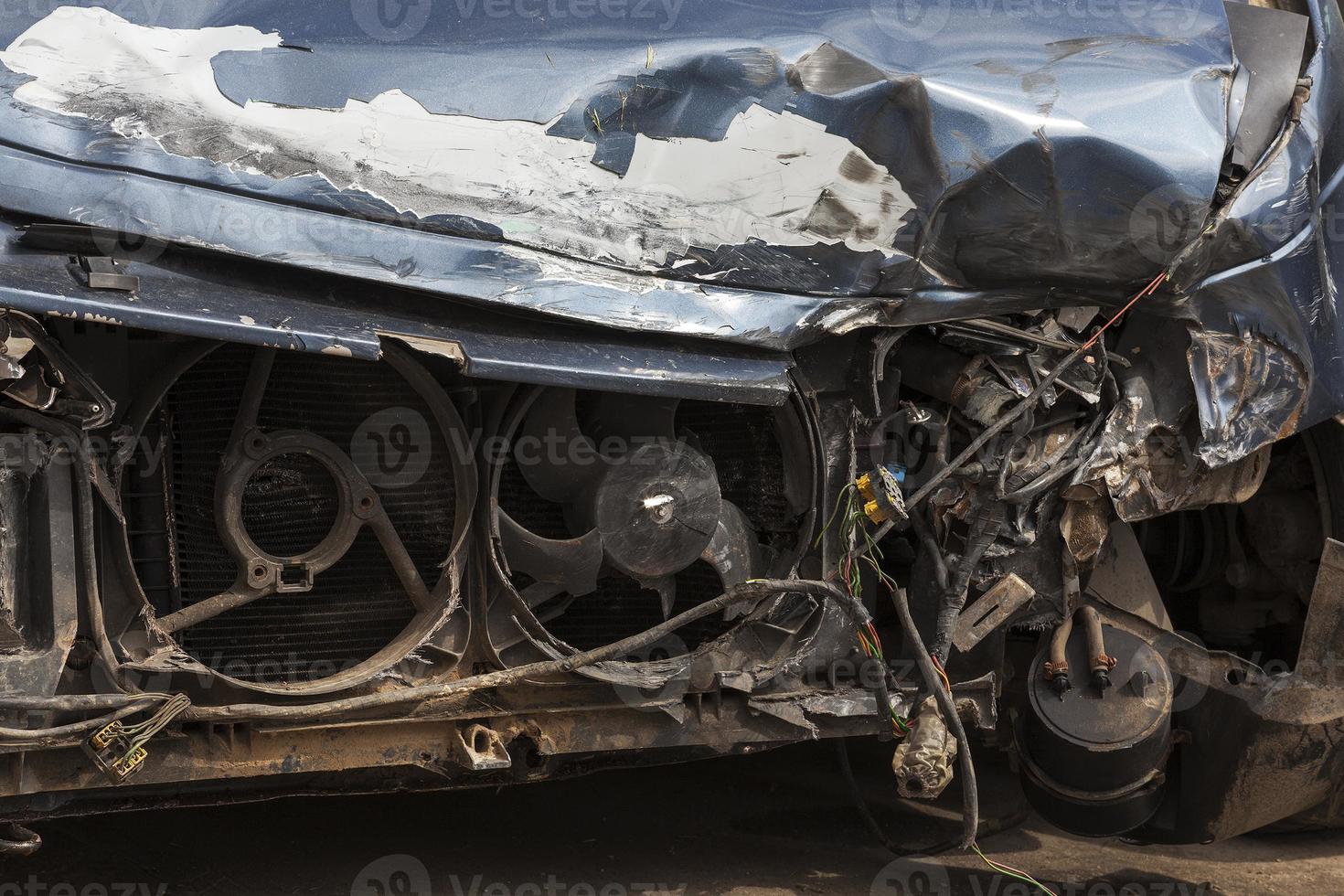 carro quebrado. fechar-se foto