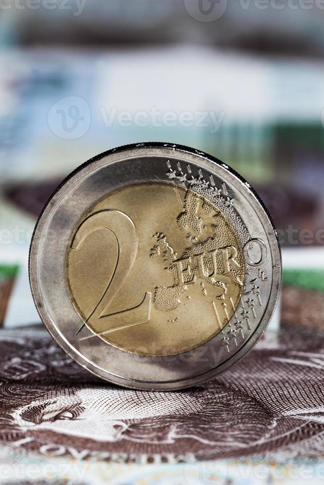 dois euros genuínos foto