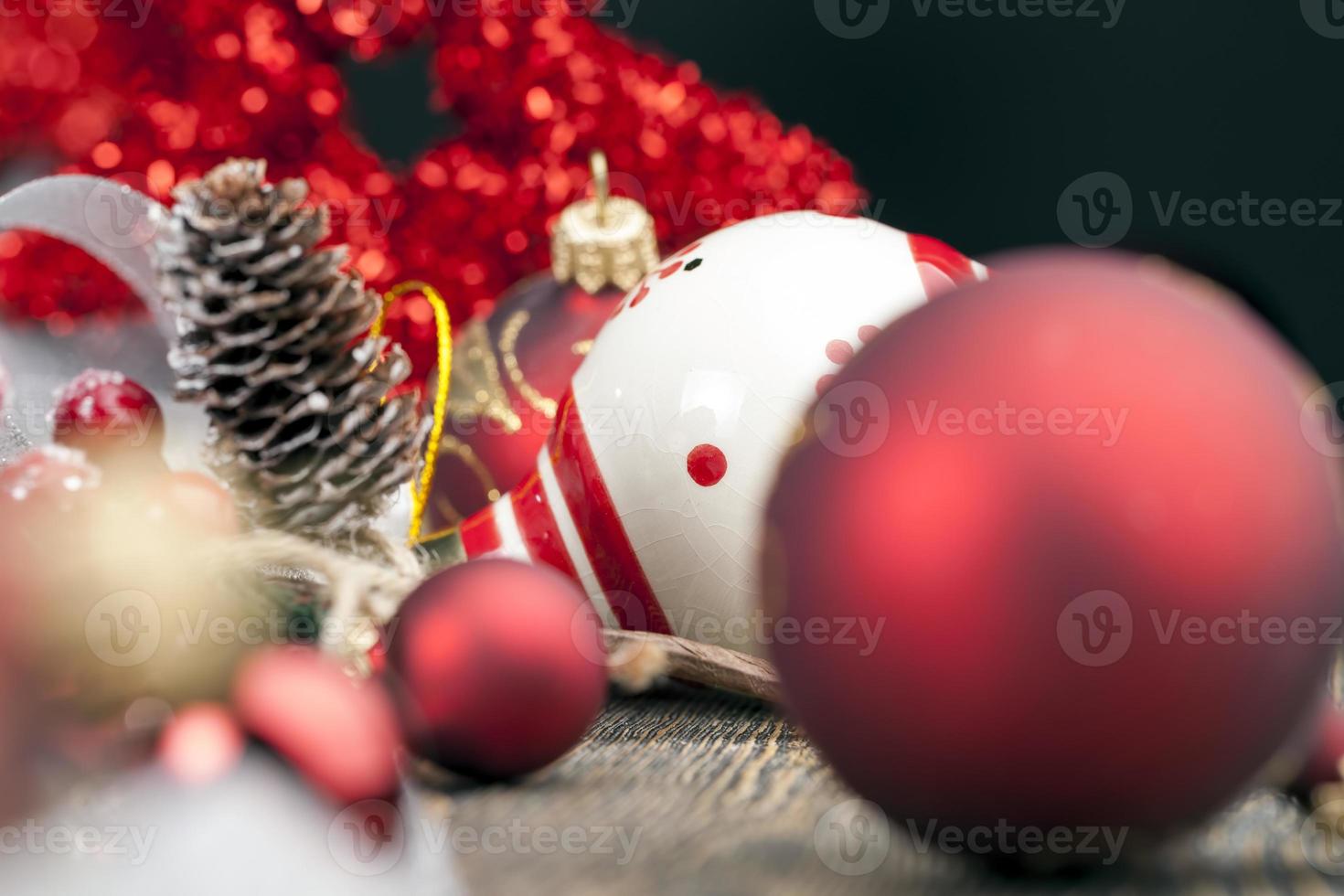 enfeites de natal para árvores de natal foto