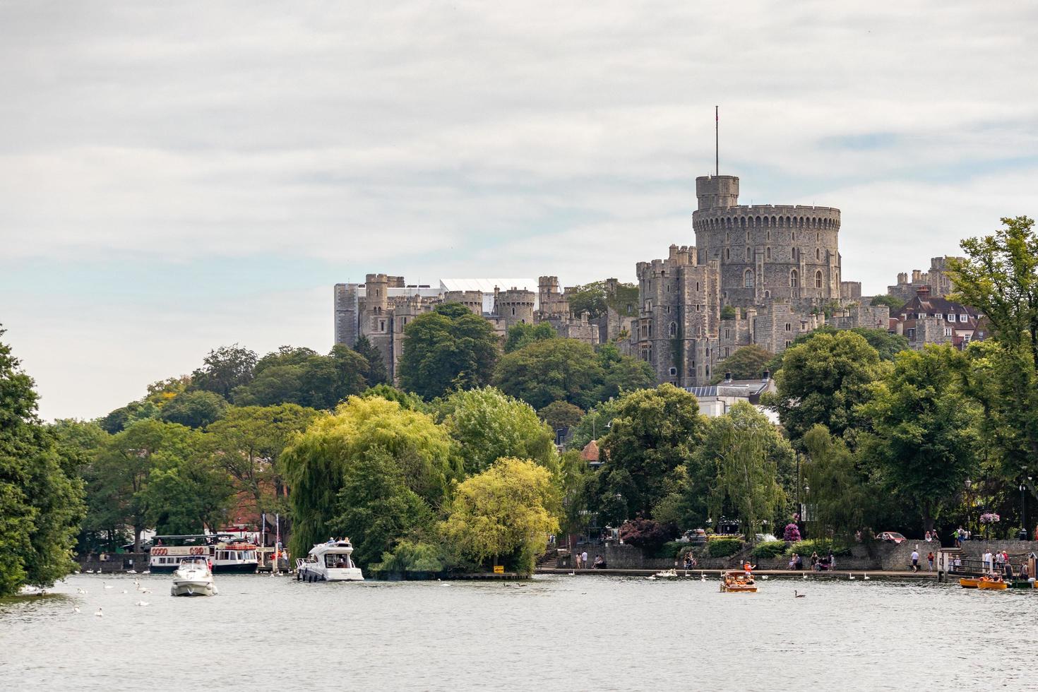 windsor, maidenhead e windsor, reino unido, 2018 vista do castelo de windsor foto