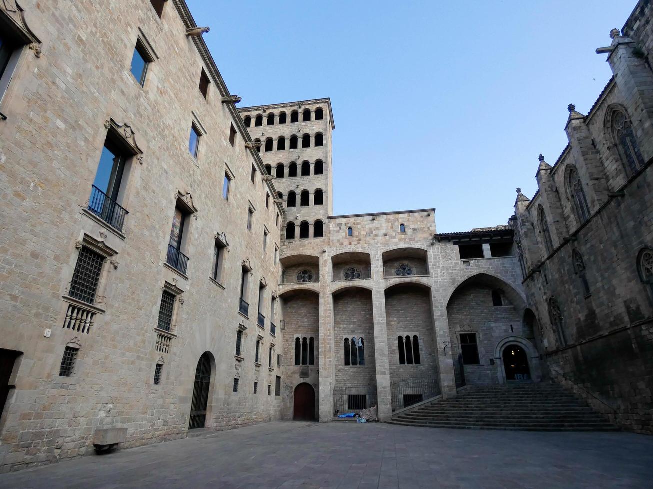 plaza del rey no bairro gótico de barcelona, espanha foto